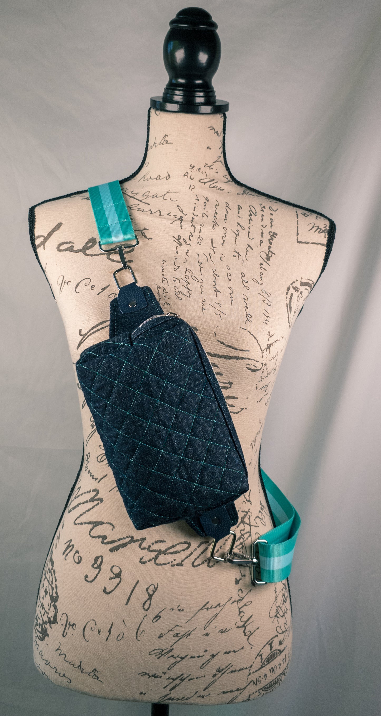 Denim Quilted Bum Bag