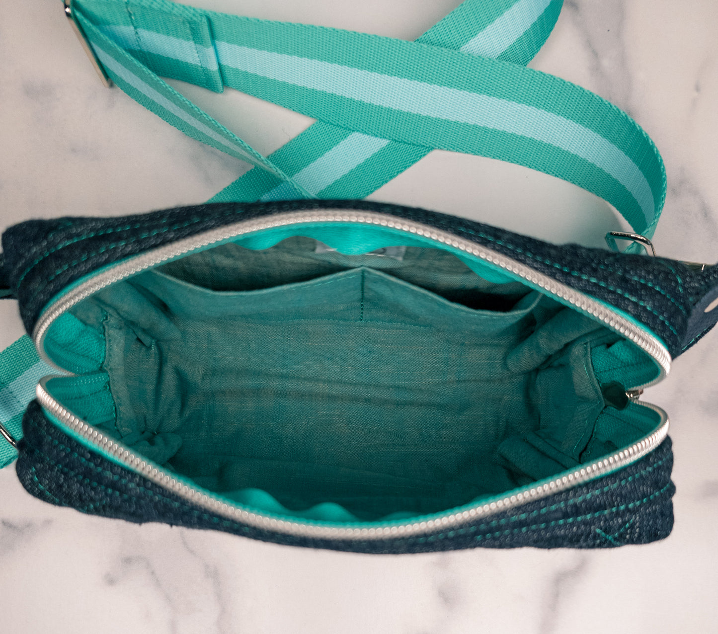 Denim Quilted Bum Bag
