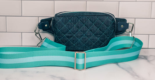 Denim Quilted Bum Bag